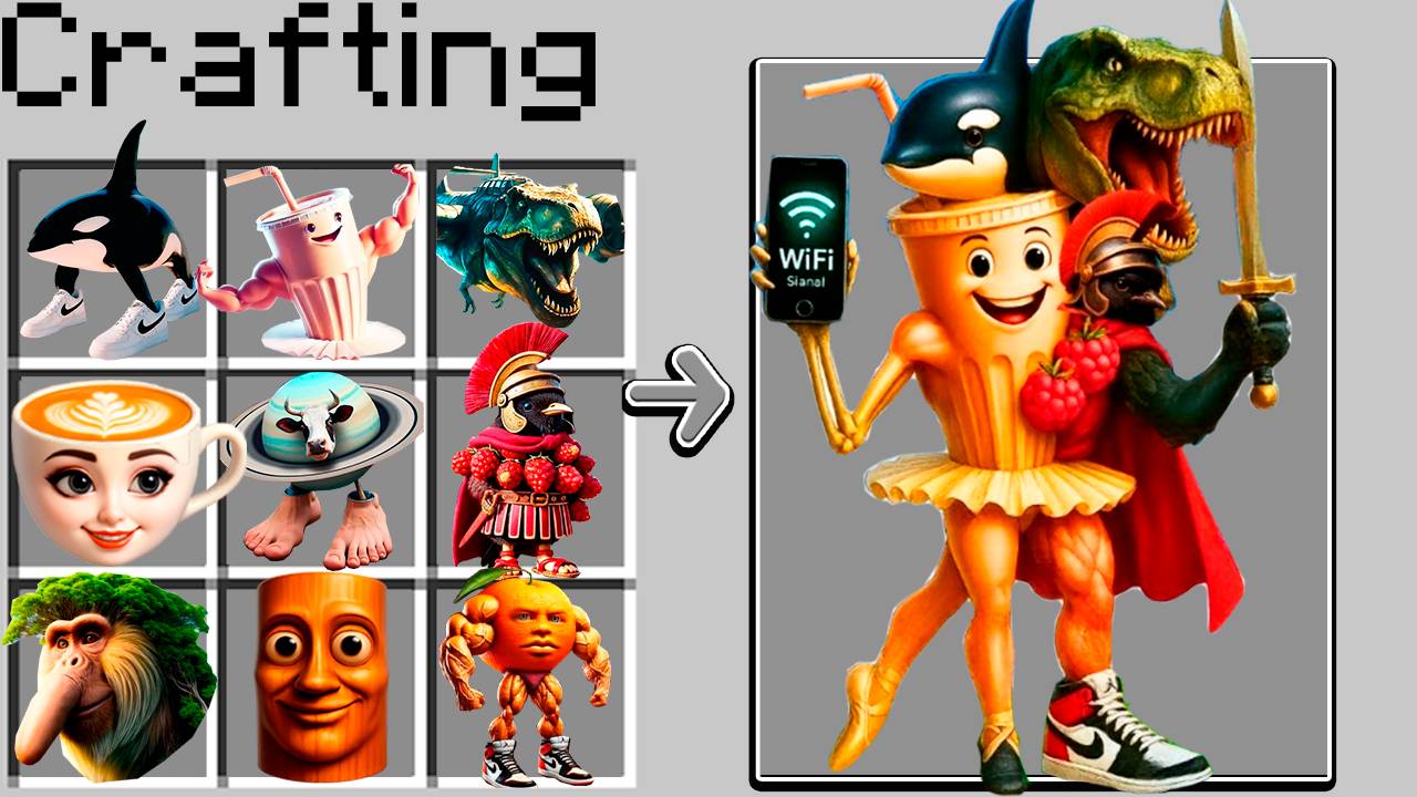 Как СКРАФТИТЬ НОВОГО БРЕЙНРОТ ЖИВОТНОГО В МАЙНКРАФТ ? СЕКРЕТНЫЙ КРАФТ МЕМ БРЕЙНРОТ ЖИВОТНЫЕ смотреть онлайн