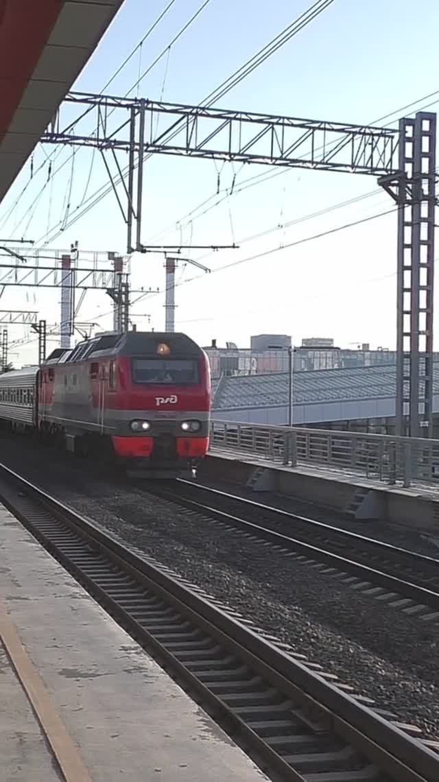 Электровоз ЭП2К-397 (ТЧЭ-6) со скорым поездом № 089А Санкт-Петербург - Волгоград. смотреть онлайн