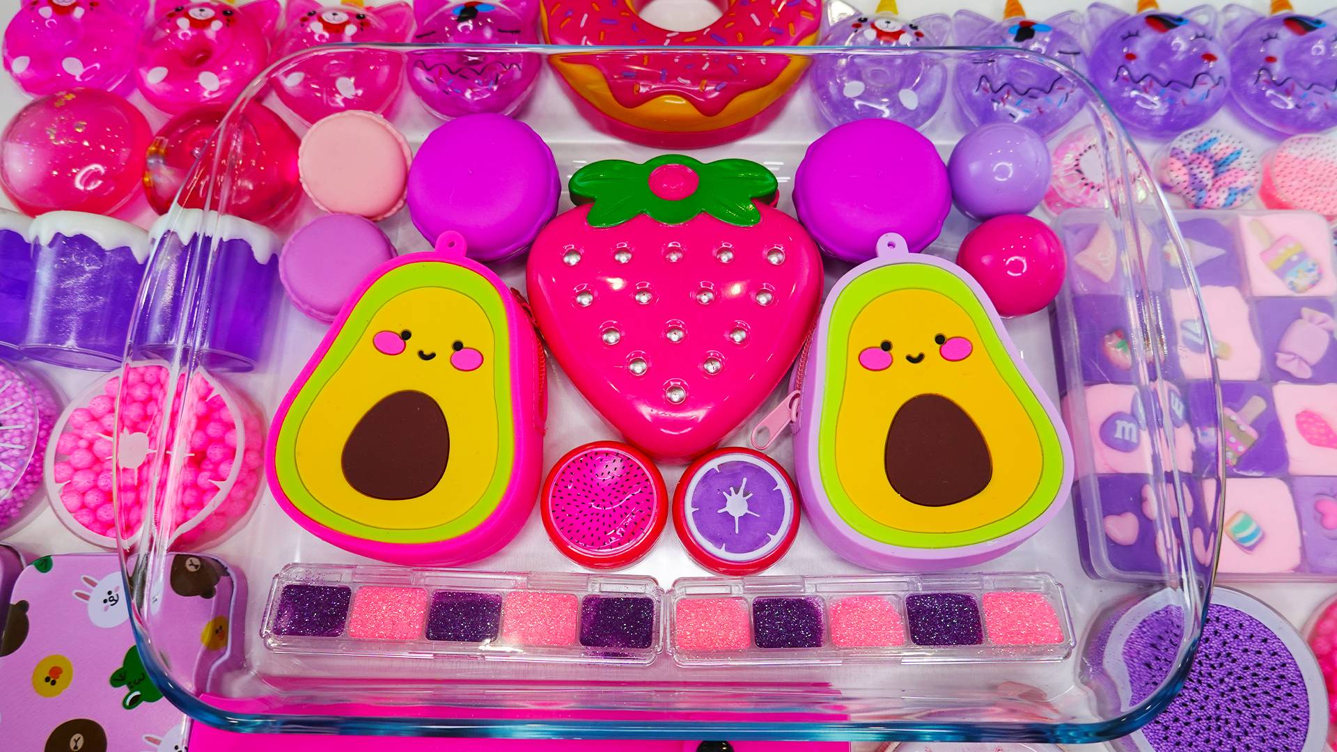 Самый красивый розово-фиолетовый прозрачный слайм 💜💗 | Волшебное сияние! | KittySlime