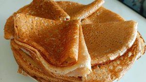 Гречневые блины тонкие и ажурные, без глютена!