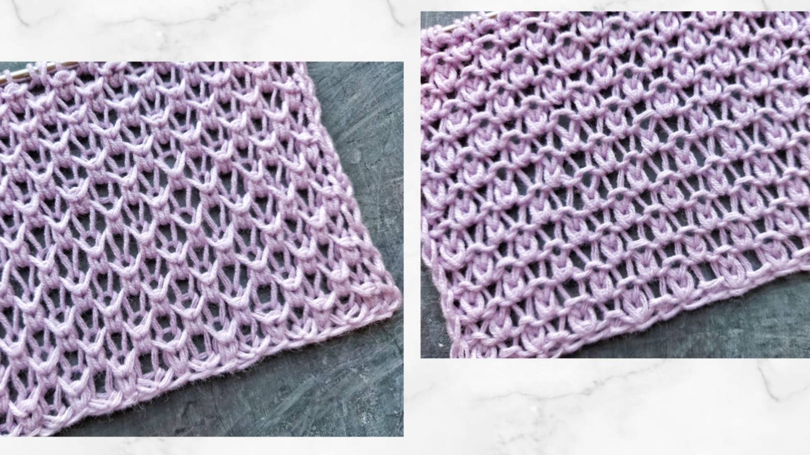 Интересный мелкий ажур спицами / Два узора в одном смотреть онлайн