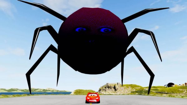 ГИГАНТСКИЙ ФРУКТОВЫЙ ПАУК АТАКУЕТ МАШИНУ ЭТО КОНЕЦ?! (Захватывающий хоррор)