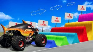 Машинки летают и прыгают! Развивающие мультики Машины помощники. Мультфильмы про машинки