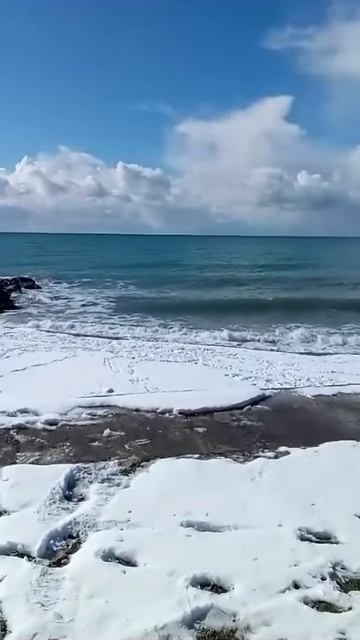 Снег и море. 20250222