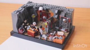 Lego Железный человек 1- сцена в пещере MOC Лего
