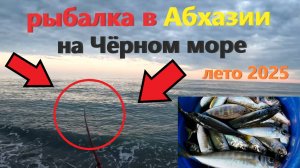 Рыбалка с берега на закате в Абхазии в Пицунде!!! Рыбалка в Пицунде на Чёрном море летом 2025.