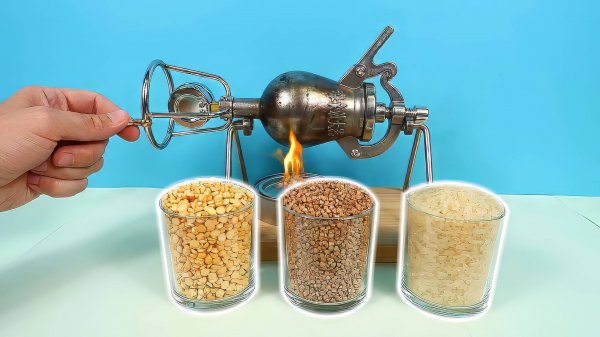 Засыпал гречку, рис и горох в китайский Попкорн Аппарат и офигел! Пушка для попкорна!