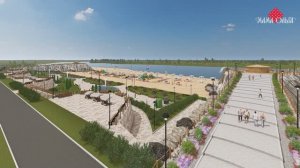 Пляж под Серпуховым, утро-день. 3d проект