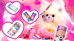 Sticki Rolls браслеты и наклейки для друзей Cotton Candy Kins.Сахарок в восторге от альбома стикеров