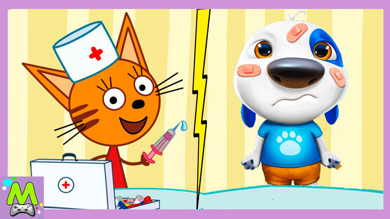 Три Кота против Говорящего Хэнка.Игры в Доктора Котиков и Собак.Кто Лучший Врач смотреть онлайн