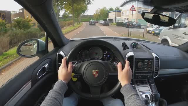 Porsche Cayenne 958 2011 POV test drive смотреть онлайн