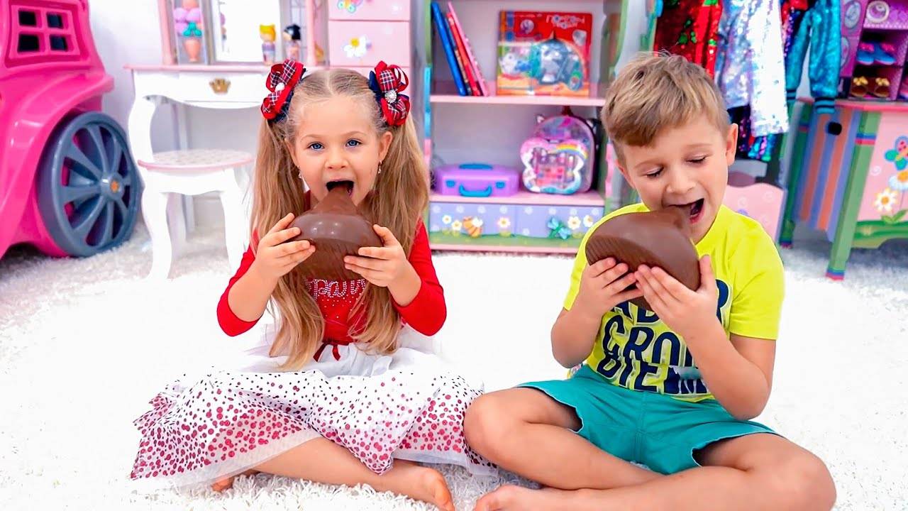 Диана и День Конфет! Диана получает сладости за хорошие поступки