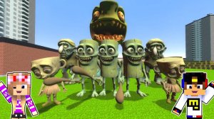 СЛОМАННЫЙ МОД ЗОМБИ МЕМЫ ПОЖИРАТЕЛЬ в МАЙНКРАФТ ДЕВУШКА НУБ и ПРО ВИДЕО ТРОЛЛИНГ MINECRAFT Евгенбро