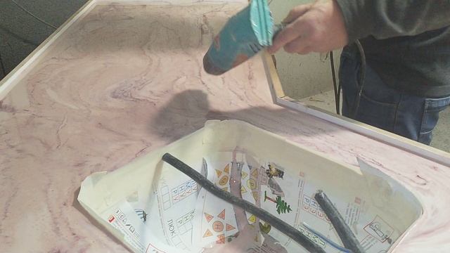 Полная технология изготовления столешницы под мрамор из эпоксидной смолы с мойкой под мрамор. смотреть онлайн