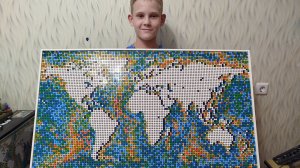 Карта мира! Набор Лего 61203, обзор. 11695 деталей.