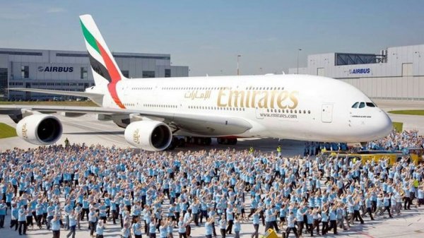 Airbus A380 Emirates Москва - Дубай