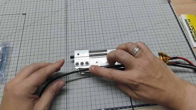 Проводка m249, вывод в приклад (прокладка провода)