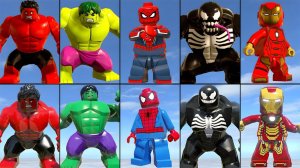 ЭВОЛЮЦИЯ ЧЕЛОВЕКА ПАУКА ХАЛКА И ВСЕХ ПЕРСОНАЖЕЙ В LEGO Marvel