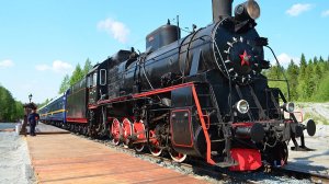 Ретро поезд в Карелии
