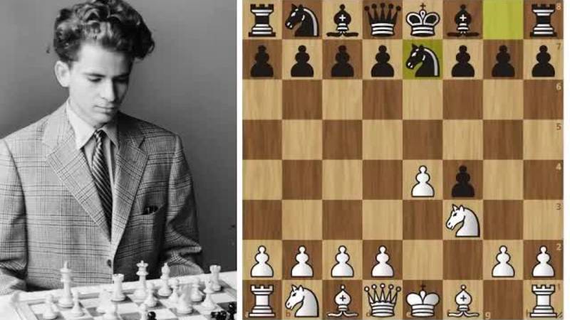 Юный Борис Спасский громит Королевским гамбитом Авербаха! Шахматы.