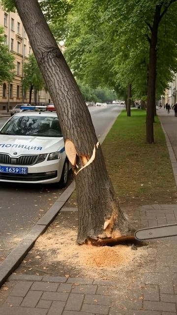 ДЕРЕВО НА МАШИНУ ПОПИЦЕЙСКИЙ🐣👍😲👍😲👍 смотреть онлайн