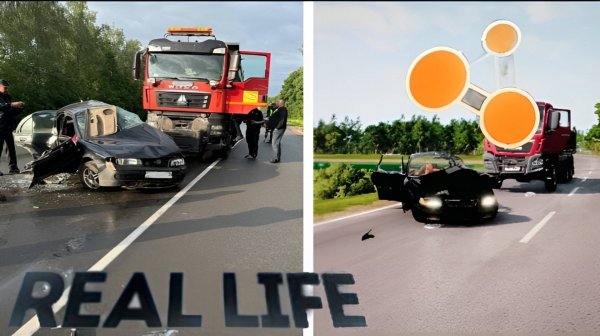 Авария на реальных событиях в BeamNG.Drive | #19