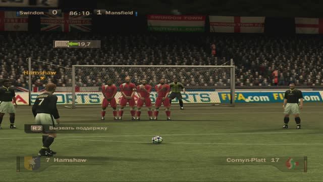 FIFA`07 PS2 на PC эмуляторе Карьера#06 Англия