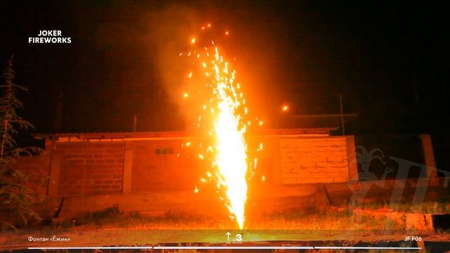 Фонтан Ежик JF F06 от производителя Joker Fireworks | Джокер Фейерверки смотреть онлайн