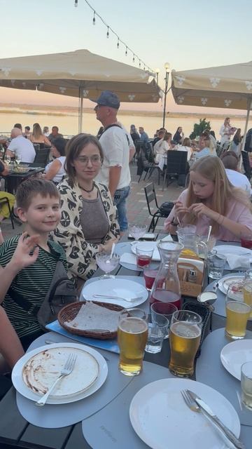 A British man in Volgograd on a family night out