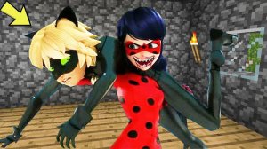 МОНСТР ЛЕДИ БАГ EXE  В МАЙНКРАФТ ЛЕДИ БАГ И СУПЕР КОТ 4 СЕЗОН MINECRAFT