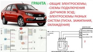 Схема лада Гранта с мотором 8 и 16 клапанов