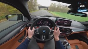 Тест драйв BMW M5 F90 competition 2021 года от первого лица