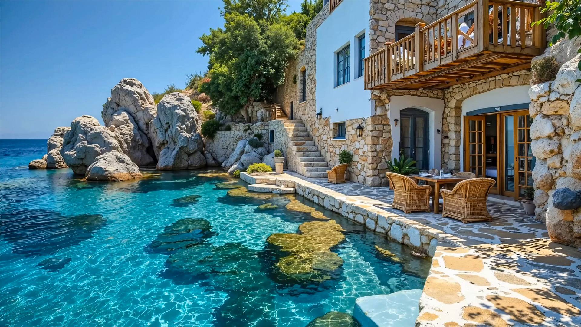 Летний Джаз у Моря | Спокойная Музыка и Вид на Лазурную Воду для Сна и Отдыха смотреть онлайн