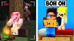 🌲ЗАСНЯЛИ 99 НОЧЕЙ В ЛЕСУ НА СКРЫТЫЕ КАМЕРЫ В МАЙНКРАФТ! ШЕДИ И НУБИК MINECRAFT