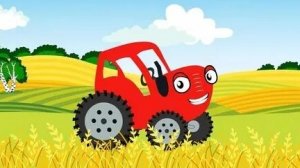 Красный трактор