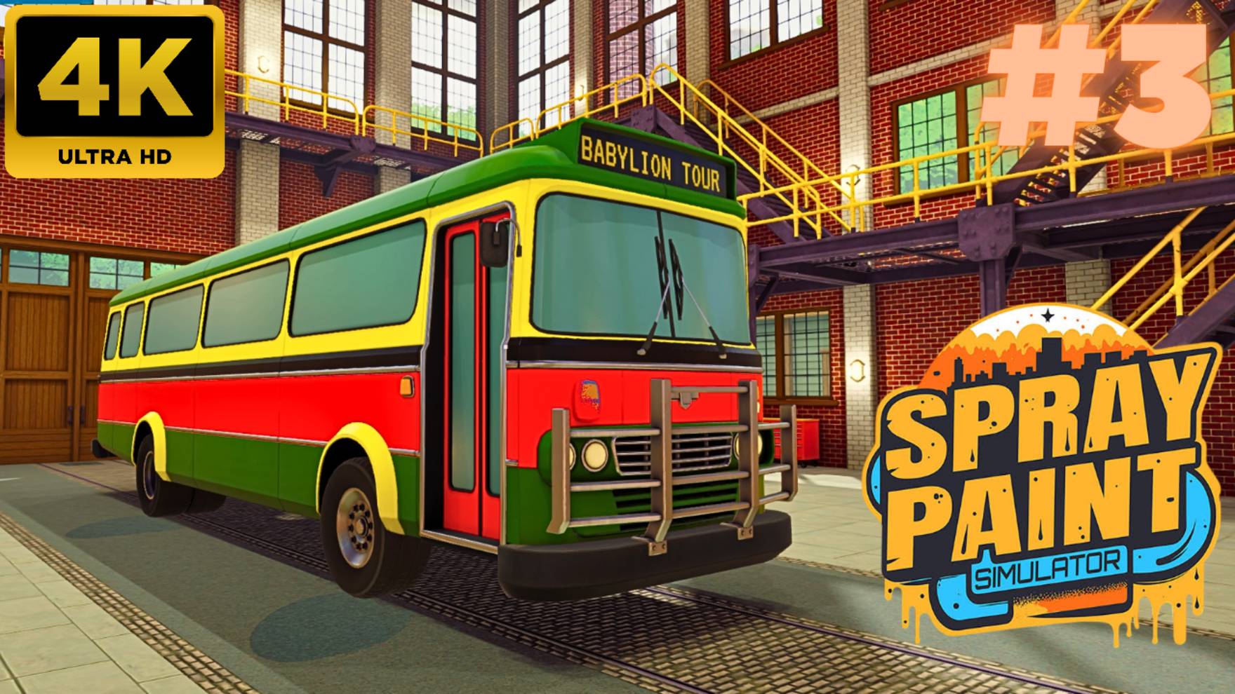Spray Paint Simulator: Tour Bus #3 (4K)