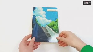 MyArt. Блокнот в линию. Вдохновляясь Легендой аниме. Лестница