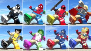 Обзор на трансформацию Халка и всех больших персонажей в LEGO Marvel Super Heroes