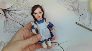 Как сделать волосы и бантик из ваты для ватной елочной игрушки?