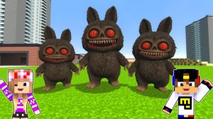 СЛОМАННЫЙ МОД НА ПРОКЛЯТОГО ЛАБУБУ  ИЗ МЕМОВ в МАЙНКРАФТ НУБ и ПРО ВИДЕО ТРОЛЛИНГ MINECRAFT Евгенбро