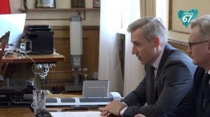 Василий Анохин обсудил вопросы строительства АЭС-2 с новым директором Смоленской атомной станции