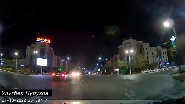 Вечерний Ургенч от Аэропорта до Вокзала. смотреть онлайн