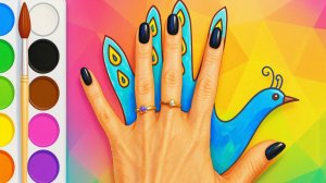 Как нарисовать павлина по контуру руки — простое рисование для детей