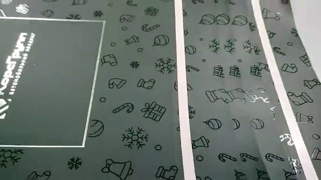 Приклейка скотча на скручивающийся от ламинации материал на аппликаторе  POLYTAPER-1000