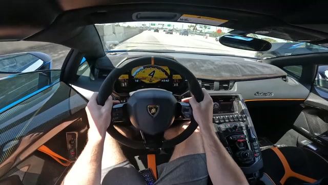 Lamborghini Aventador SV [2017 год, 6,5 л., AMT, 740 л.с.] POV TEST DRIVE смотреть онлайн