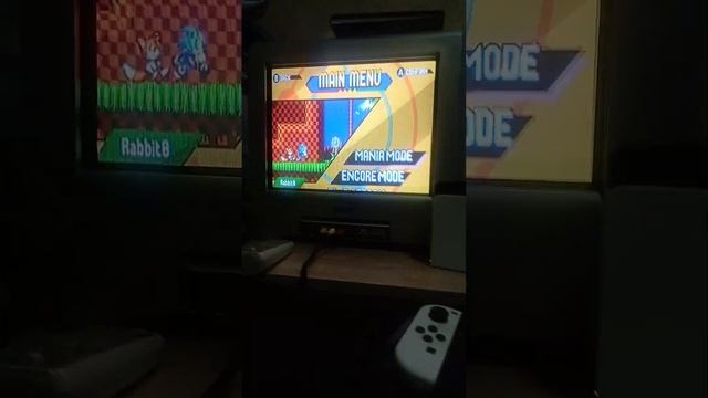 Sonic Mania On Old Tv? It Is Real? Sony Trinitron 14 Inch Kv