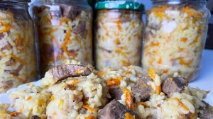Как закрутить плов в банках на зиму? - делимся опытом