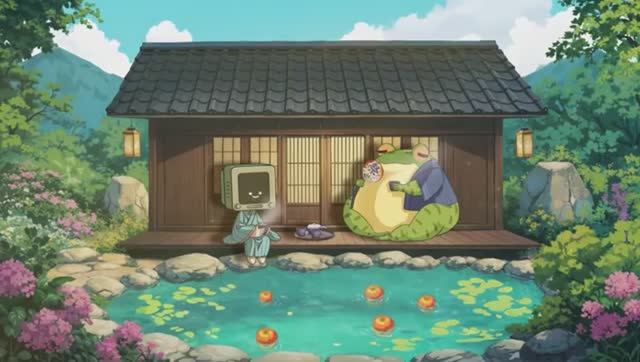 Japanese Garden Lofi Chill with Aesthetic Lofi смотреть онлайн