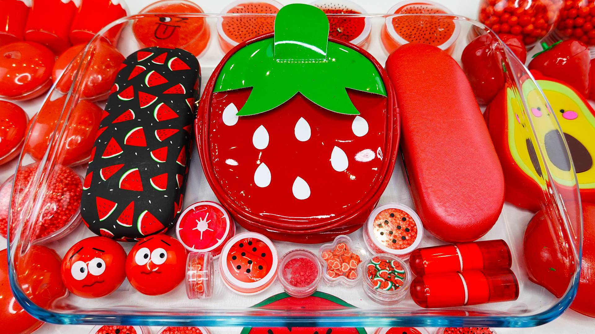 Ярко-красный клубничный слайм ❤️🍓 | Ароматный и тянущийся! | KittySlime