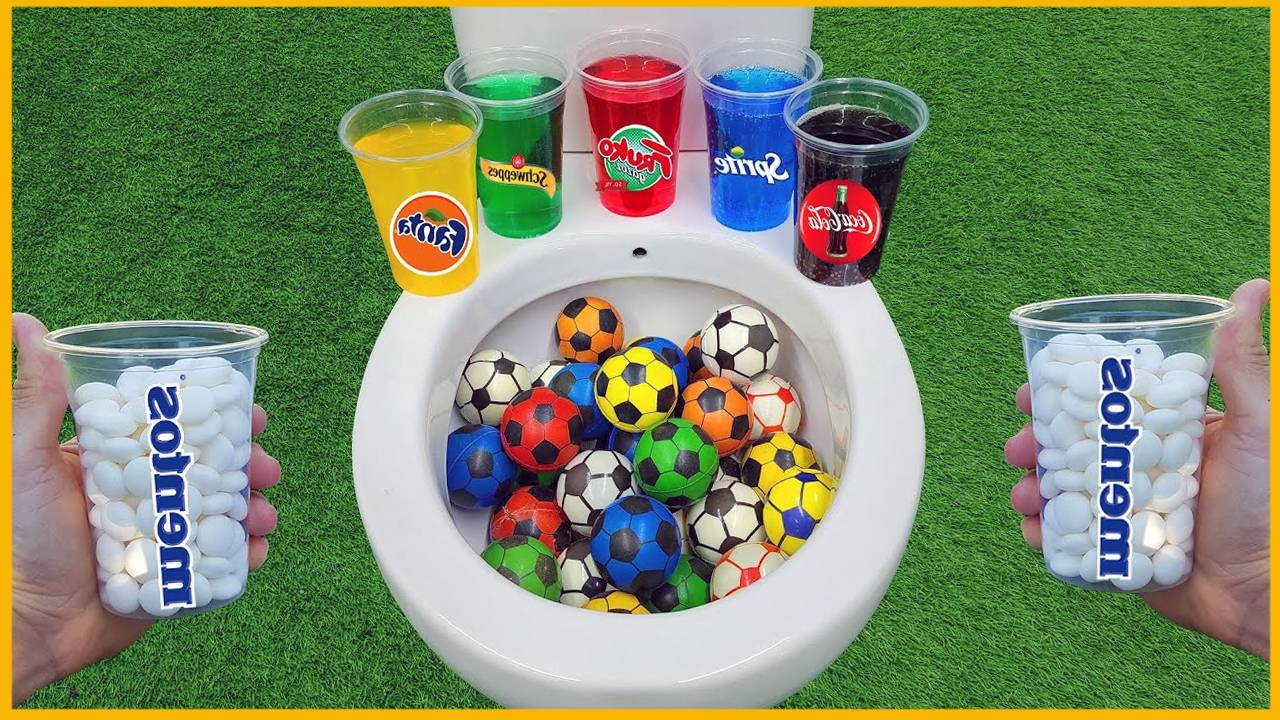 Мультики для детей. Эксперимент с Скибиди туалетом. Яркие мячики и ментос. Мультфильмы для малышей смотреть онлайн